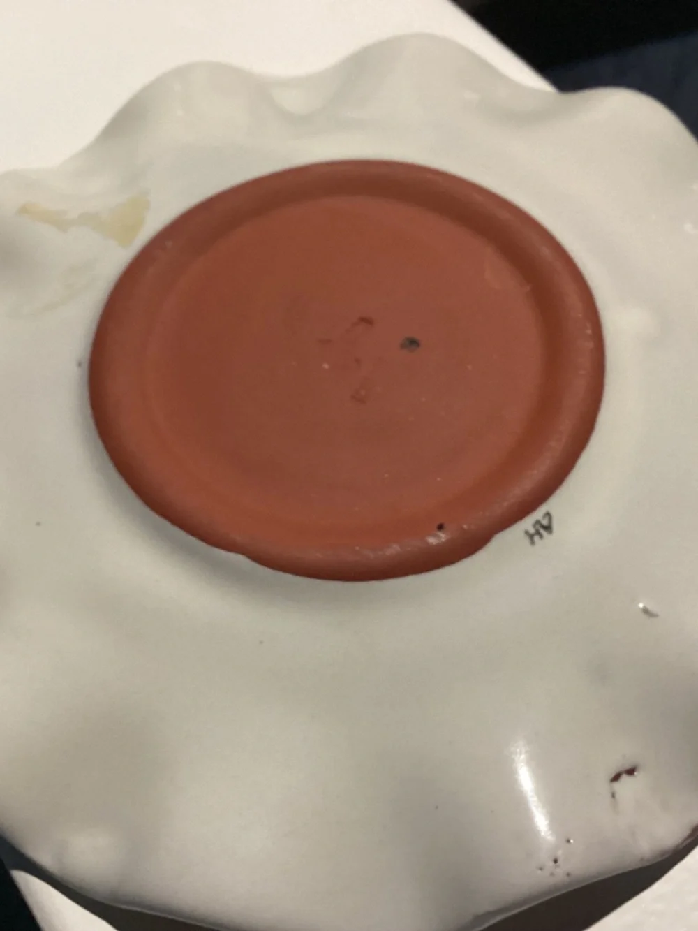 Mackenzie Childs Rose cottage Plate 7”. Tea plate or small salad